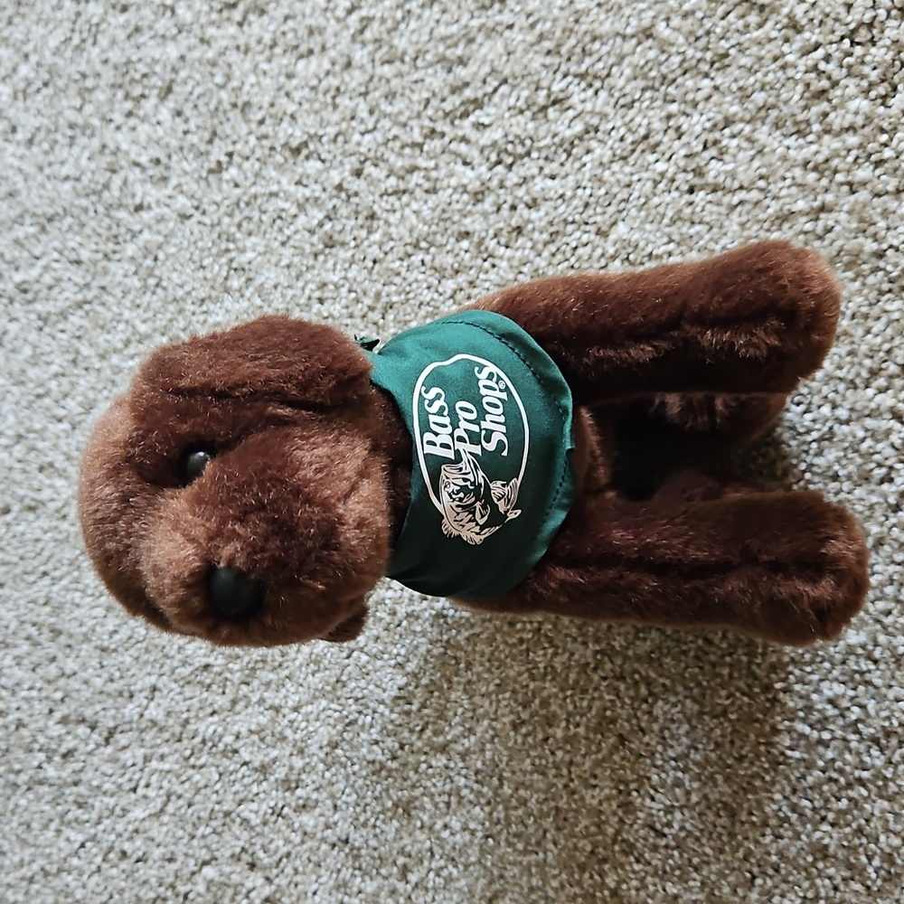 Bass Pro Shops Chocolate Lab with Logo Plush Stuffed Toy